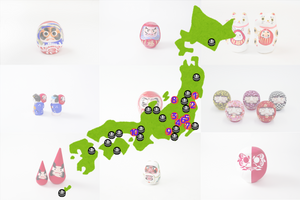 【バイヤー日記】だるまマップを作ってしまいました。バイヤー本間がご紹介する「日本のだるま」